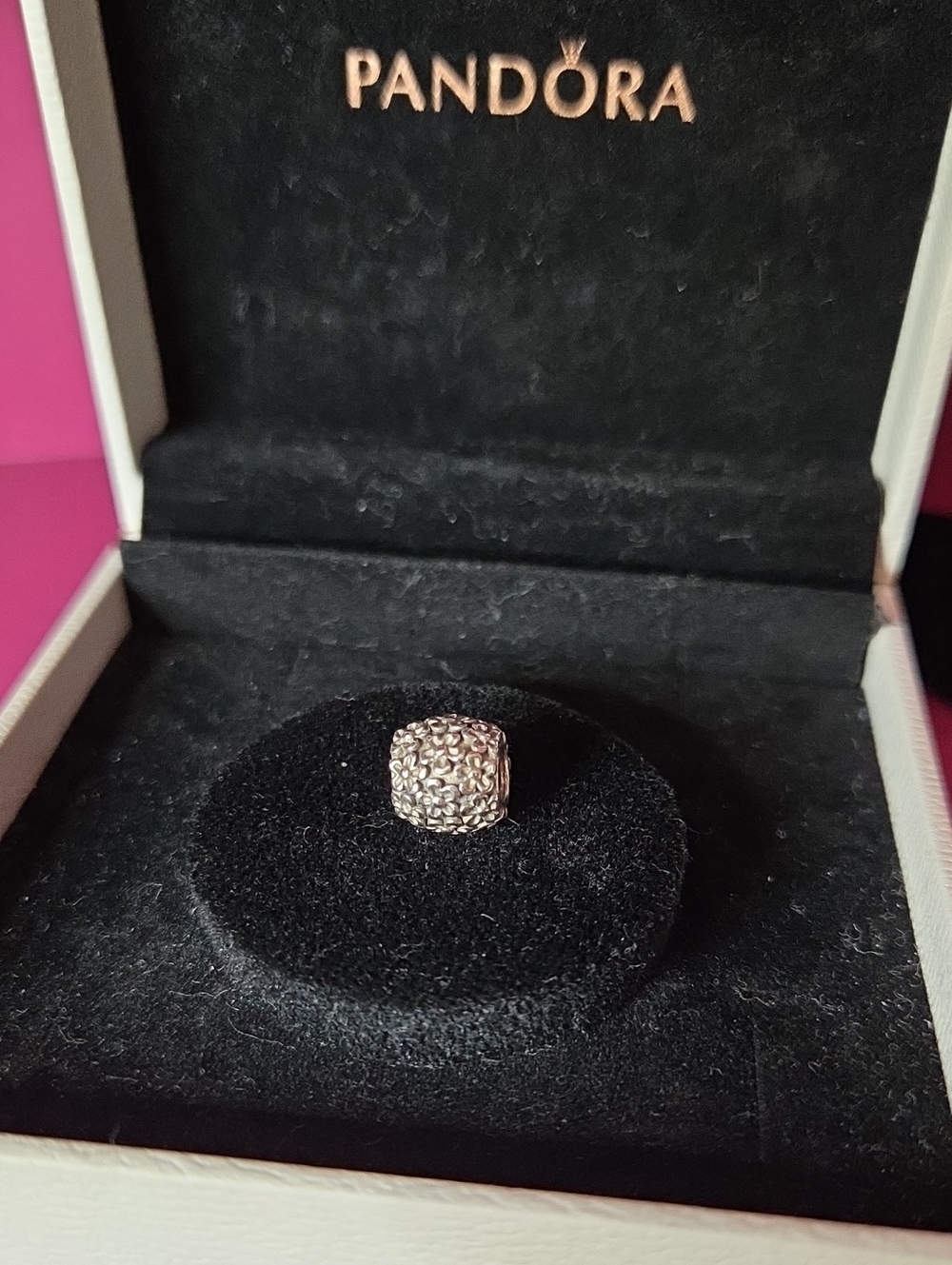 Retired Pandora "Perfect Posies" Sterling Silver Floral Charm 790566